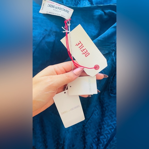 NWT Zadig & Voltaire Racky Jac Silk Midi Dress - Picture 9 of 15